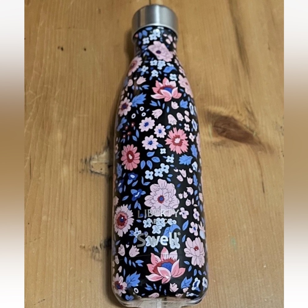 NWT - STARBUCKS Liberty Fabrics + S’well Insulated Stainless Bottle D'ANJO NOIR